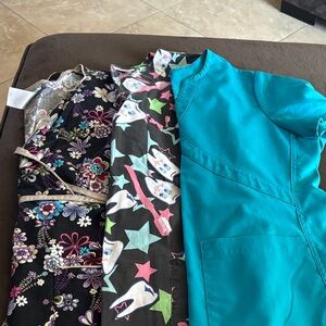 Colorful Scrub Tops Set